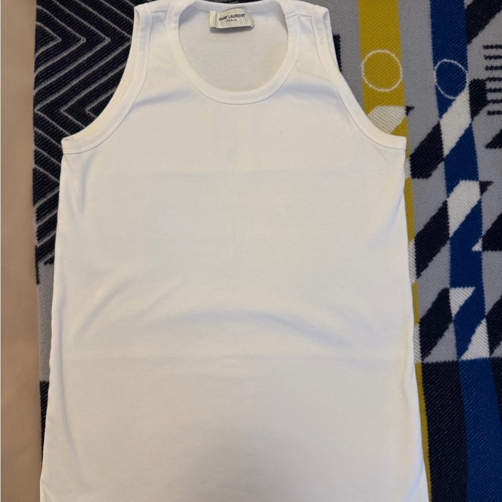 Saint Laurent White Top cotton
